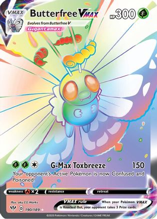 Image of Butterfree VMAX (190/189) [Sword & Shield: Darkness Ablaze]