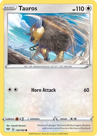 Image of Tauros (134/189) [Sword & Shield: Darkness Ablaze]