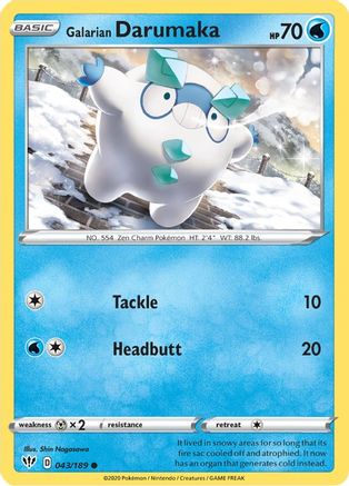 Image of Galarian Darumaka (043/189) [Sword & Shield: Darkness Ablaze]