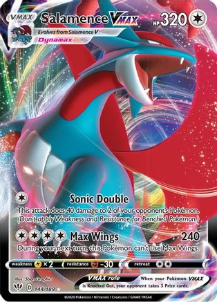 Image of Salamence VMAX (144/189) [Sword & Shield: Darkness Ablaze]