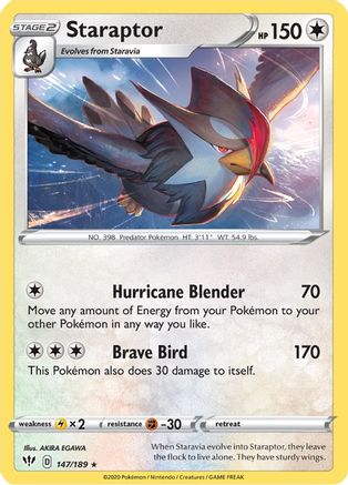 Image of Staraptor (147/189) [Sword & Shield: Darkness Ablaze]