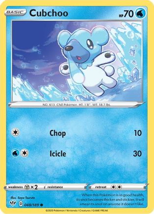 Image of Cubchoo (048/189) [Sword & Shield: Darkness Ablaze]