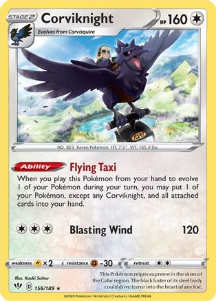 Image of Corviknight (156/189) [Sword & Shield: Darkness Ablaze]