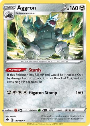 Image of Aggron (123/189) [Sword & Shield: Darkness Ablaze]