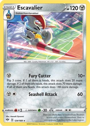 Image of Escavalier (124/189) [Sword & Shield: Darkness Ablaze]