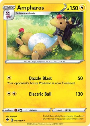 Image of Ampharos (057/189) [Sword & Shield: Darkness Ablaze]