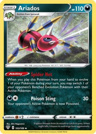 Image of Ariados (103/189) [Sword & Shield: Darkness Ablaze]