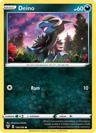 Image of Deino (108/189) [Sword & Shield: Darkness Ablaze]