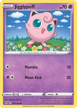 Image of Jigglypuff (067/189) [Sword & Shield: Darkness Ablaze]