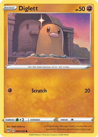 Image of Diglett (084/189) [Sword & Shield: Darkness Ablaze]
