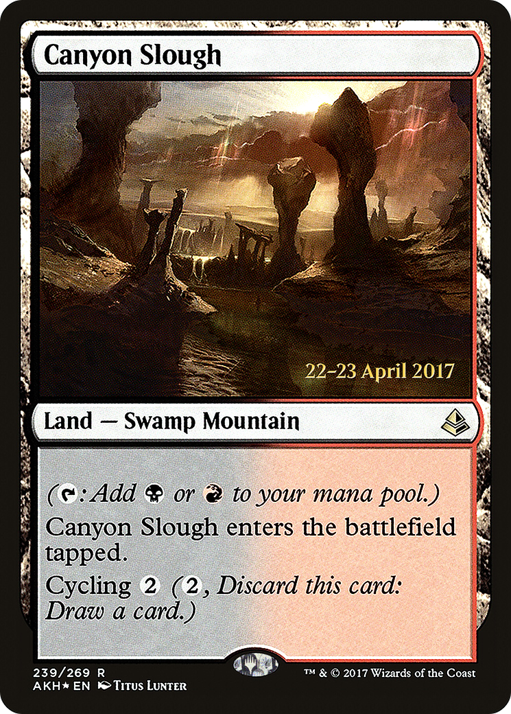 Image of Canyon Slough [Amonkhet Prerelease Promos]
