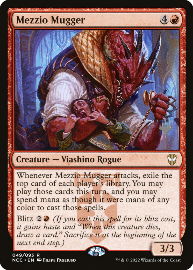 Image of Mezzio Mugger (Promo Pack) [Streets of New Capenna Commander Promos]