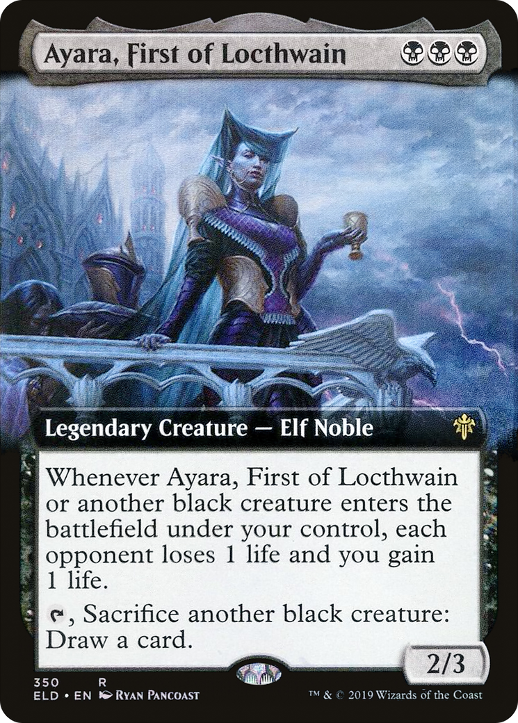 Image of Ayara, First of Locthwain (Extended Art) [Throne of Eldraine]