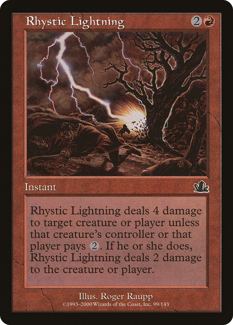 Image of Rhystic Lightning [Prophecy]