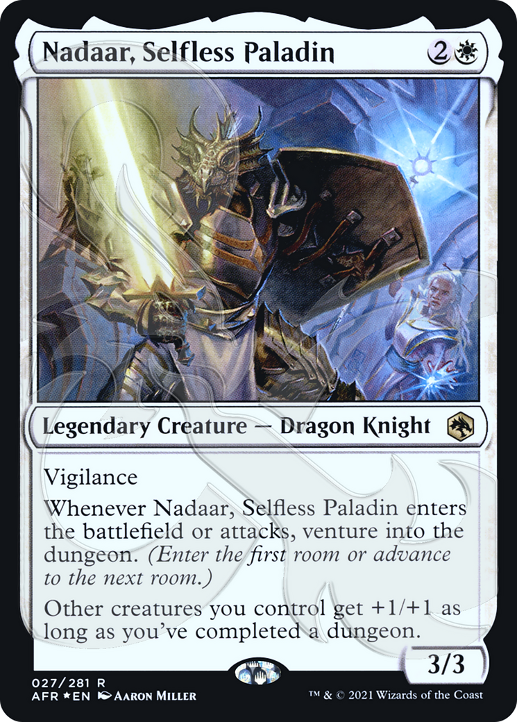 Image of Nadaar, Selfless Paladin (Ampersand Promo) [Dungeons & Dragons: Adventures in the Forgotten Realms Promos]