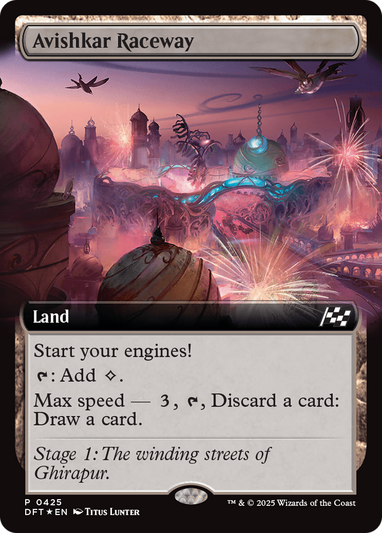 Image of Avishkar Raceway (Extended Art) [Aetherdrift]