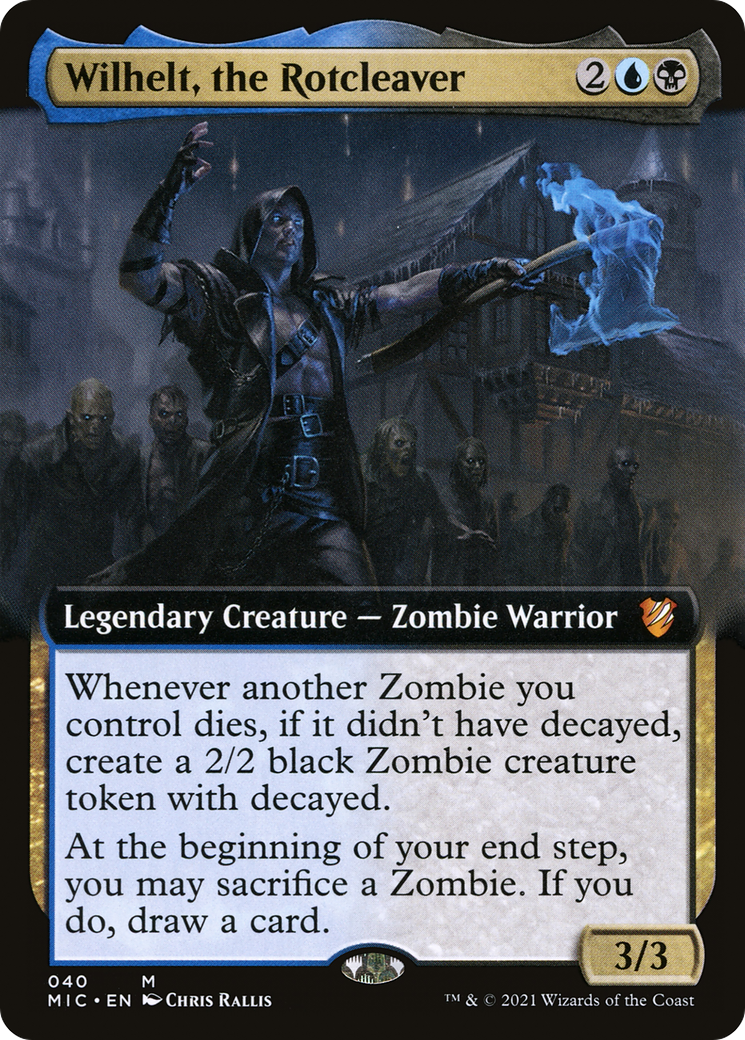 Image of Wilhelt, the Rotcleaver (Extended Art) [Innistrad: Midnight Hunt Commander]