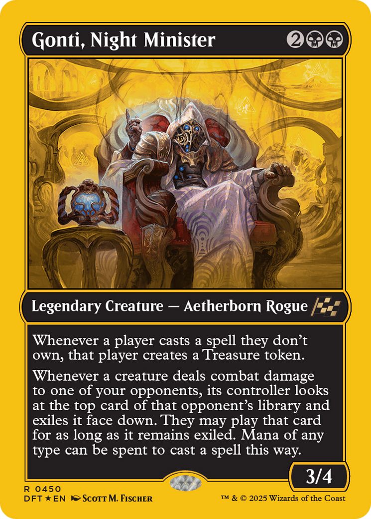 Image of Gonti, Night Minister (First-Place Foil) [Aetherdrift]