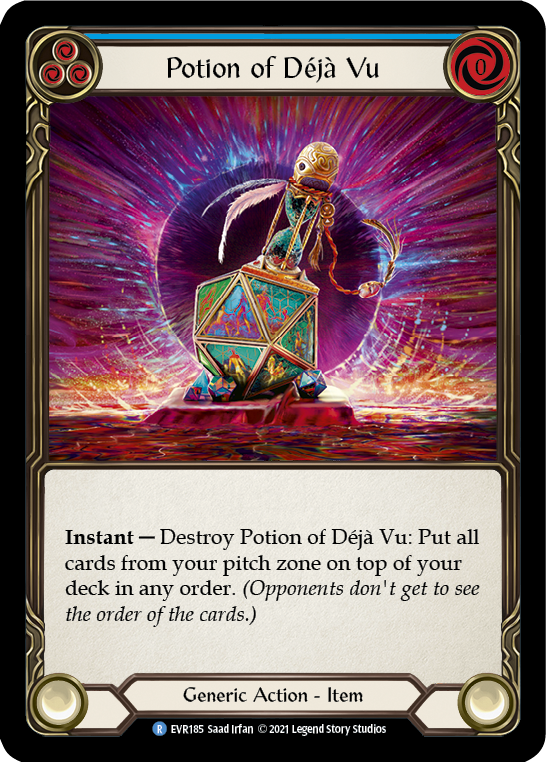 Image of Potion of Deja Vu [EVR185] (Everfest)  1st Edition Cold Foil