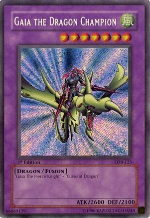 Image of Gaia the Dragon Champion [LOB-125] Secret Rare