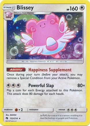 Image of Blissey (153/214) (Cosmos Holo) [Sun & Moon: Lost Thunder]