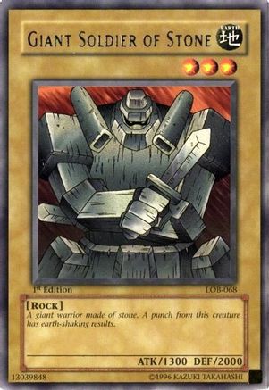 Image of Giant Soldier of Stone [LOB-068] Rare