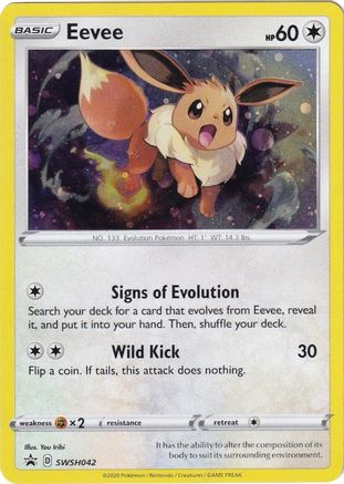 Image of Eevee (SWSH042) [Sword & Shield: Black Star Promos]
