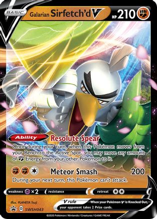 Image of Galarian Sirfetch'd V (SWSH043) [Sword & Shield: Black Star Promos]