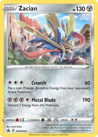 Image of Zacian (SWSH033) [Sword & Shield: Black Star Promos]