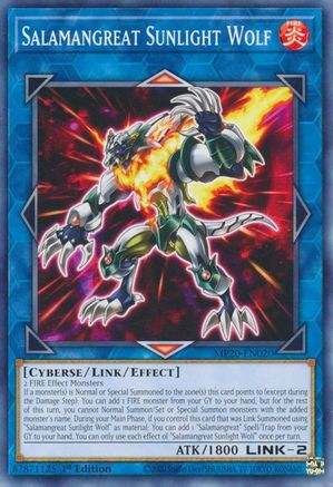 Image of Salamangreat Sunlight Wolf [MP20-EN020] Common