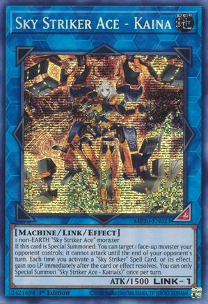 Image of Sky Striker Ace - Kaina [MP20-EN023] Prismatic Secret Rare
