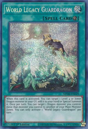 Image of World Legacy Guardragon [MP20-EN029] Prismatic Secret Rare