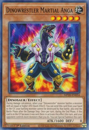 Image of Dinowrestler Martial Anga [MP20-EN054] Common
