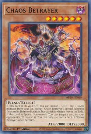 Image of Chaos Betrayer [MP20-EN060] Common