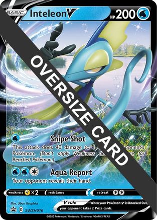 Image of Inteleon V (SWSH016) (Jumbo Card) [Sword & Shield: Black Star Promos]
