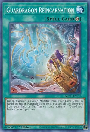 Image of Guardragon Reincarnation [MP20-EN077] Common
