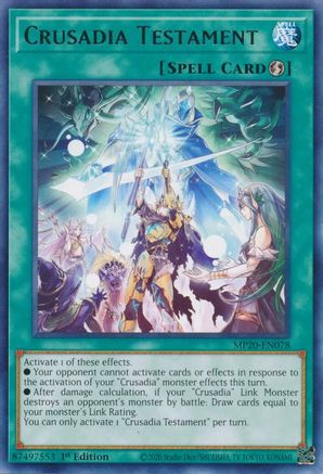 Image of Crusadia Testament [MP20-EN078] Rare