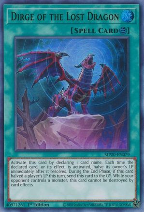 Image of Dirge of the Lost Dragon [MP20-EN079] Ultra Rare