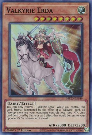 Image of Valkyrie Erda [MP20-EN089] Super Rare