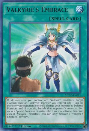 Image of Valkyrie's Embrace [MP20-EN091] Rare