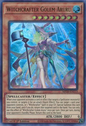 Image of Witchcrafter Golem Aruru [MP20-EN113] Ultra Rare