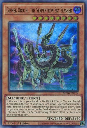 Image of Gizmek Orochi, the Serpentron Sky Slasher [MP20-EN114] Ultra Rare