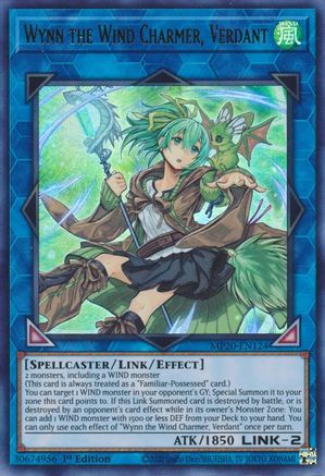 Image of Wynn the Wind Charmer, Verdant [MP20-EN124] Ultra Rare