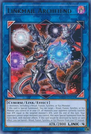 Image of Linkmail Archfiend [MP20-EN125] Rare