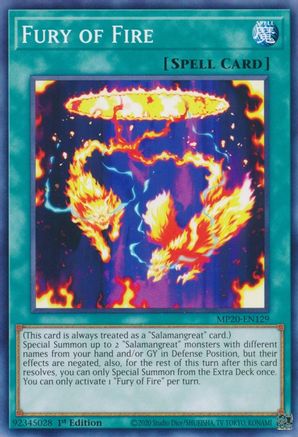 Image of Fury of Fire [MP20-EN129] Common