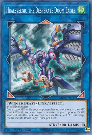 Image of Hraesvelgr, the Desperate Doom Eagle [MP20-EN141] Common