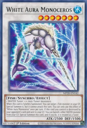 Image of White Aura Monoceros [MP20-EN142] Rare