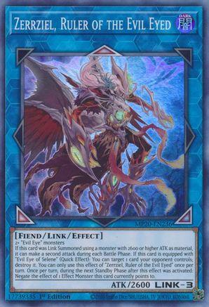 Image of Zerrziel, Ruler of the Evil Eyed [MP20-EN236] Super Rare