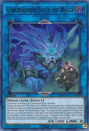 Image of Unchained Soul of Rage [MP20-EN173] Ultra Rare