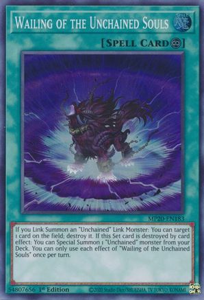 Image of Wailing of the Unchained Souls [MP20-EN183] Super Rare